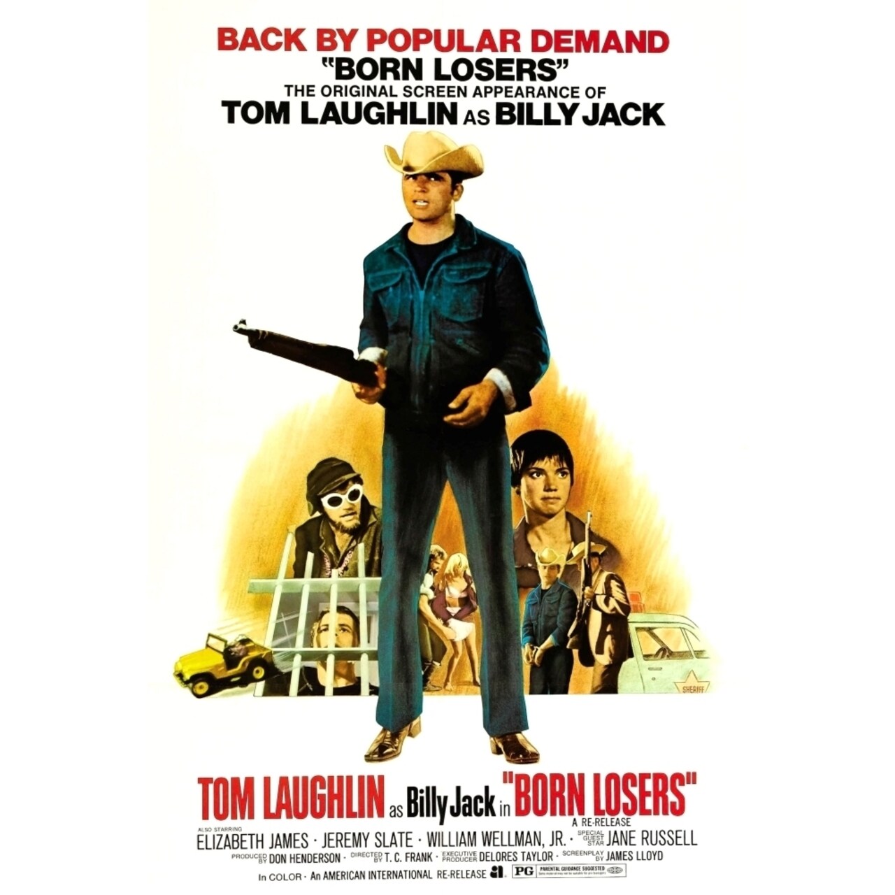 Posterazzi Born Losers Tom Laughlin On 1974 Re-Issue Poster 1967. Movie Poster Masterprint
